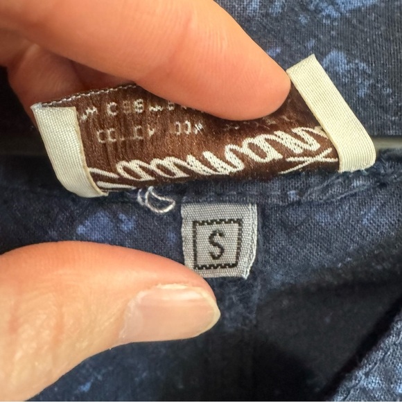 Caamana Sweaters Womens Small Button Down Blue Gothic Lace Top Grunge Y2K Eyelet - Picture 4 of 8